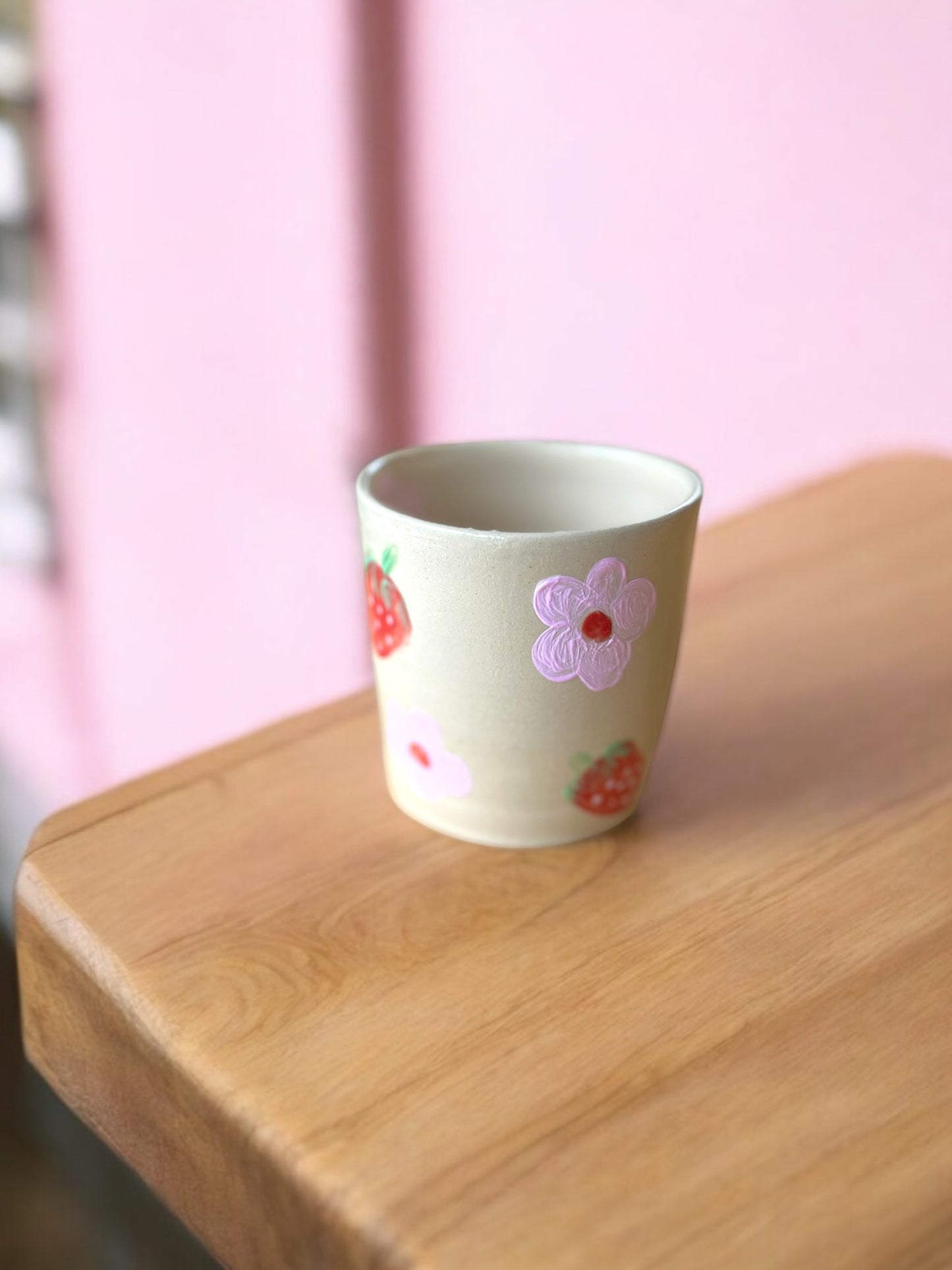 Becher Blumen&Erdbeer