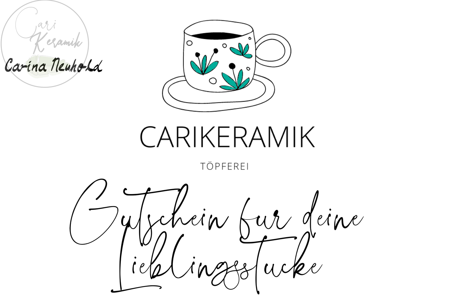 Gutschein Carikeramik